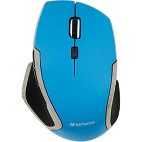 Verbatim Wireless Notebook 6-Button Deluxe Blue LED Mouse - Blue 99016