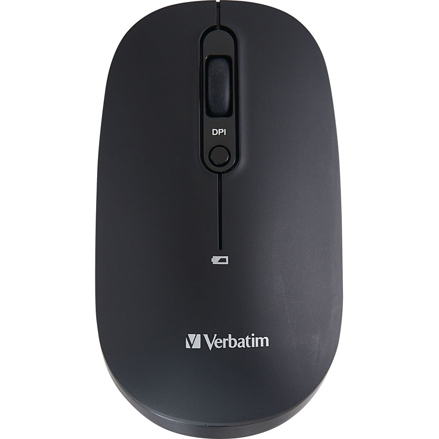 Verbatim Multi-Device Wireless Rechargeable Optical Mouse - Black 70750