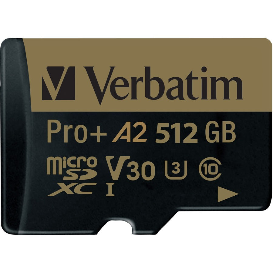 Verbatim Pro+ 512 Go classe 10/UHS-I (U3) microSDXC - 1 paquet 70393