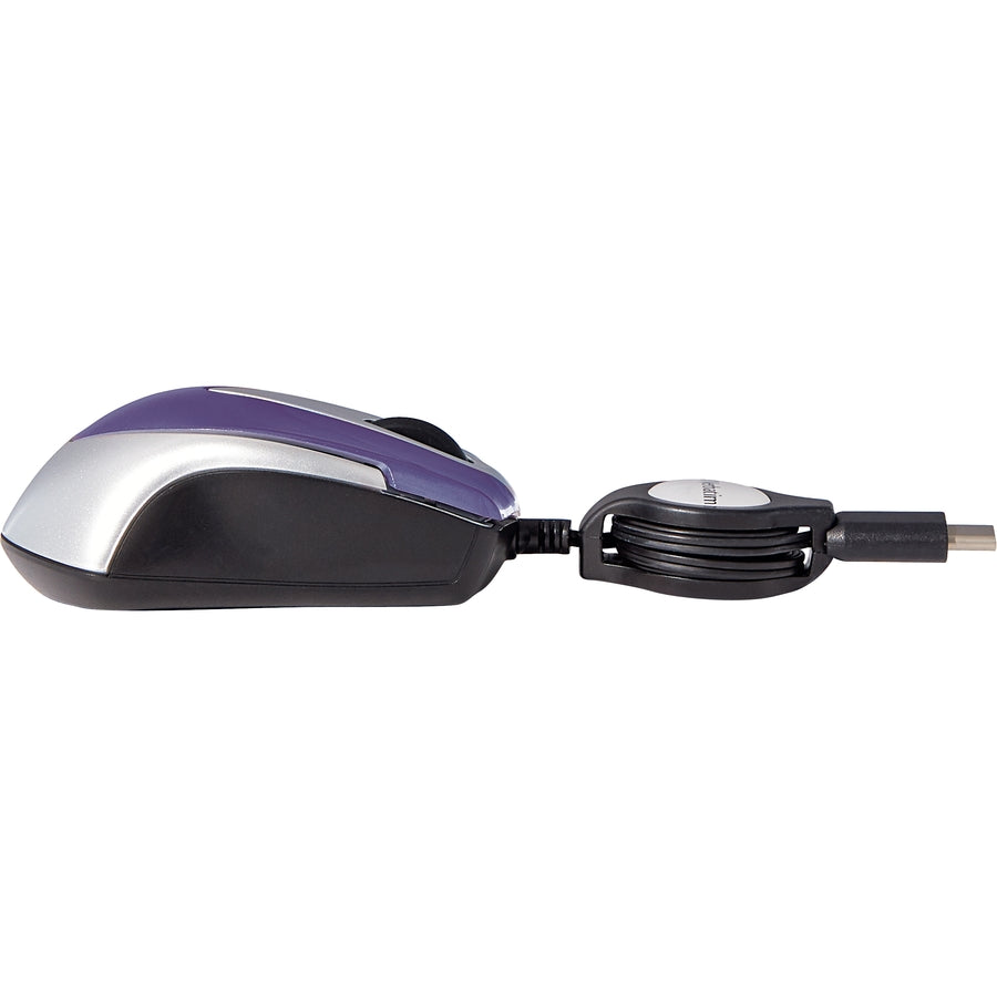 Verbatim USB-C Mini Optical Travel Mouse-Purple 70238