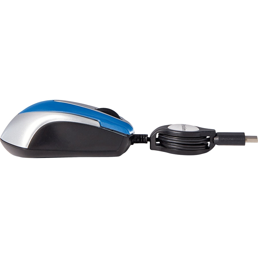 Mini souris optique de voyage Verbatim USB-C - Bleu 70237