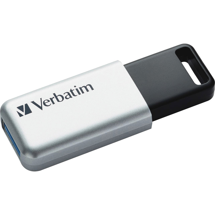 Clé USB 3.0 Store'n' Go Secure Pro Verbatim 64 Go avec cryptage matériel AES 256 - Argent 98666