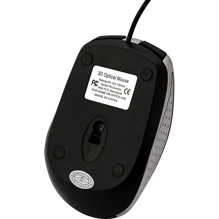 Verbatim Corded Notebook Optical Mouse - White 99741