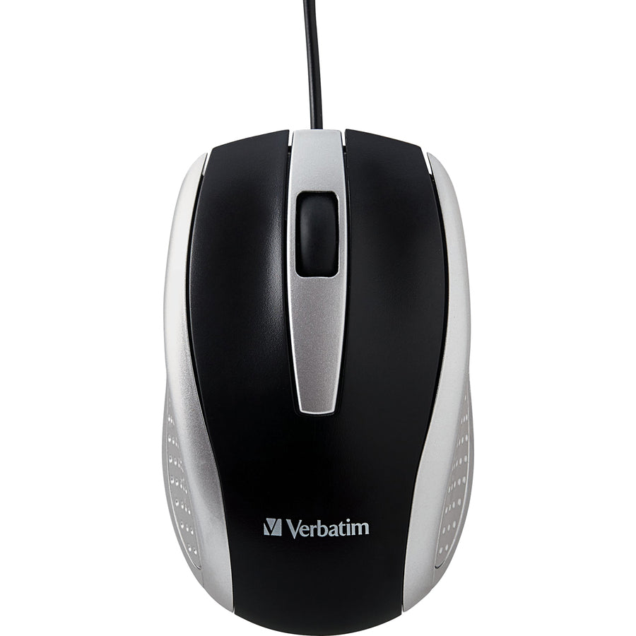 Verbatim Corded Notebook Optical Mouse - White 99741