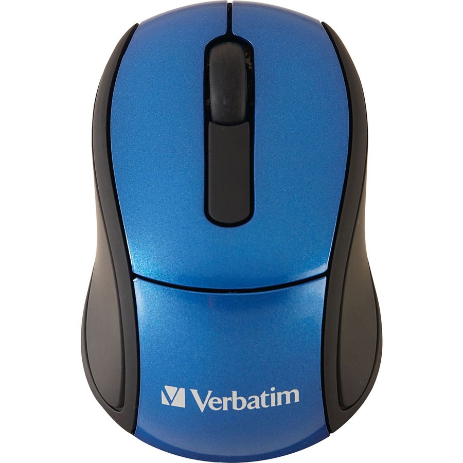 Verbatim Wireless Mini Travel Optical Mouse - Blue 97471