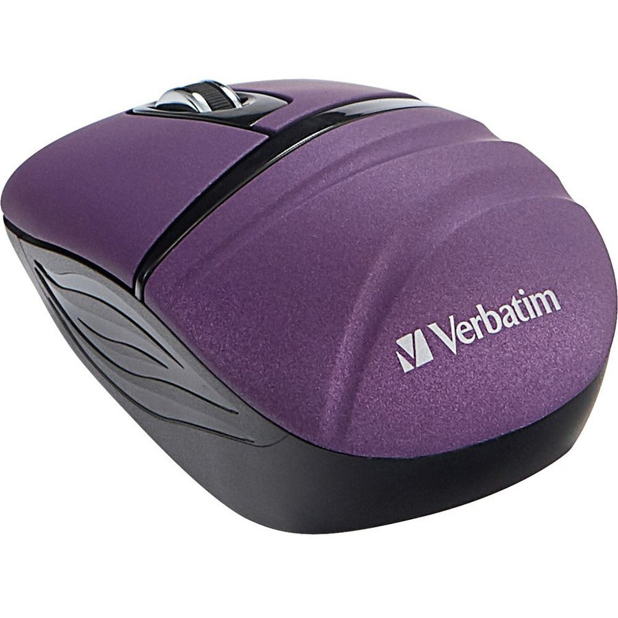 Mini souris de voyage sans fil Verbatim, série Commuter - Violet 70707