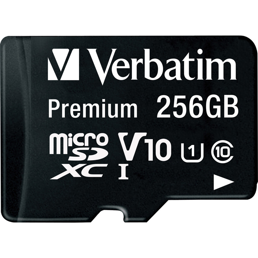 Verbatim Premium 256 Go microSDXC classe 10/UHS-I (U1) - 1 paquet 70364