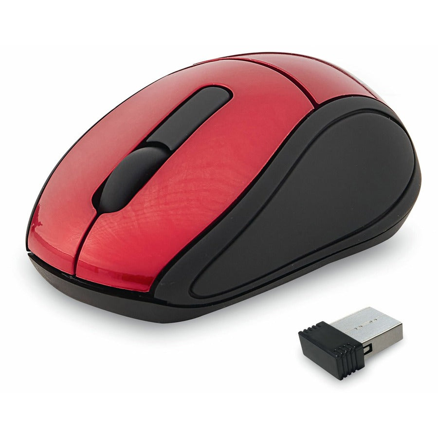 Verbatim Wireless Mini Travel Optical Mouse - Red 97540