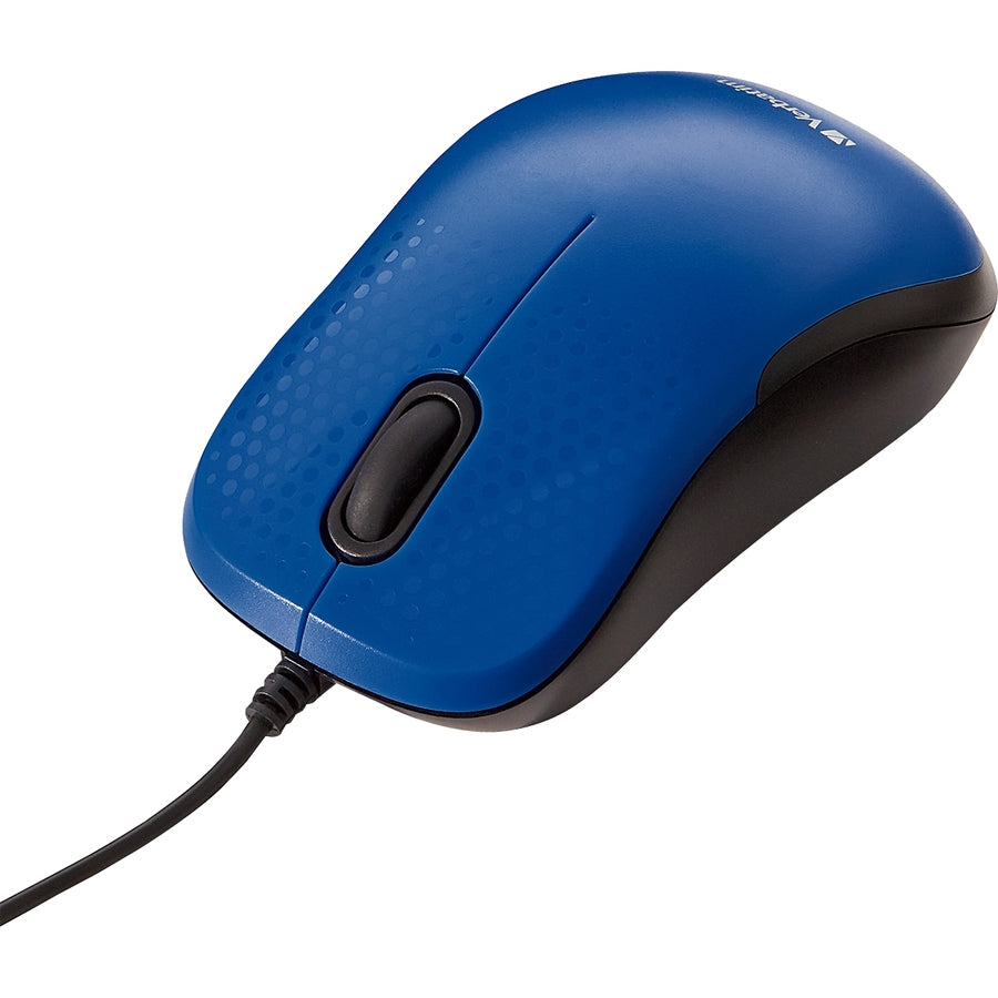 Verbatim Silent Corded Optical Mouse - Blue 70233