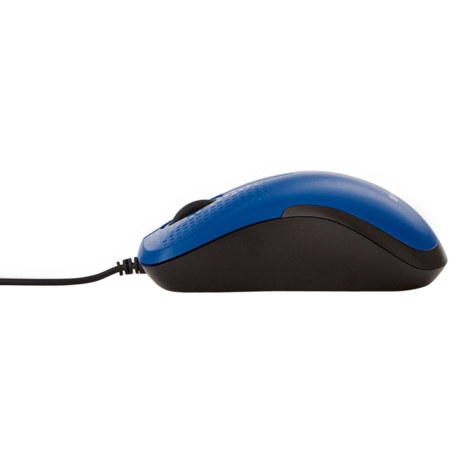 Verbatim Silent Corded Optical Mouse - Blue 70233