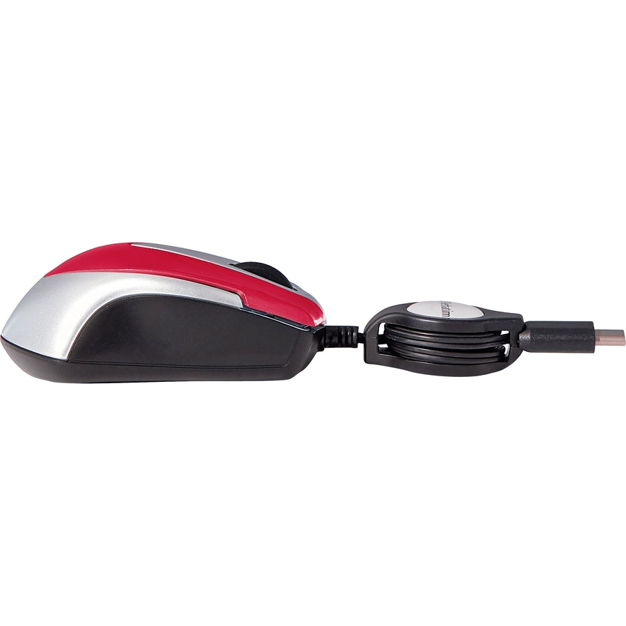 Mini souris optique de voyage USB-C Verbatim - Rouge 70236