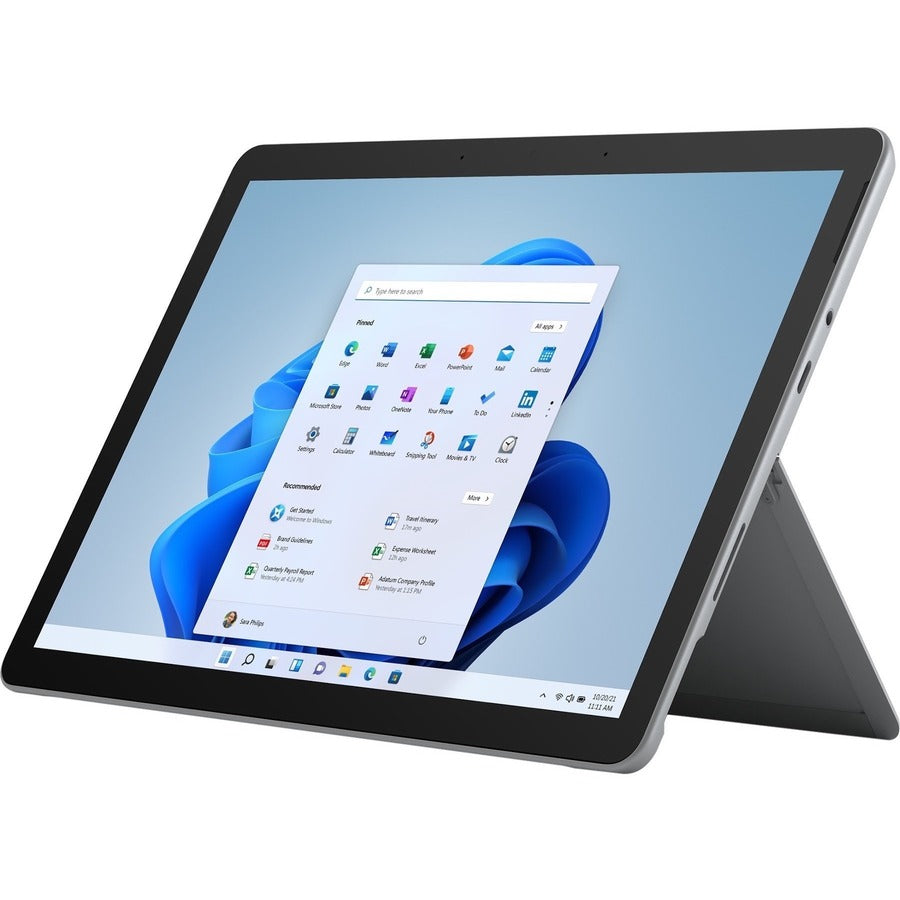 Tablette Microsoft Surface Go 3 - 10,5" - Core i3 10e génération i3-10100Y Dual-core (2 Core) 1,30 GHz - 8 Go RAM - 256 Go SSD - Windows 11 Pro - 4G - Platinum 8VJ-00001