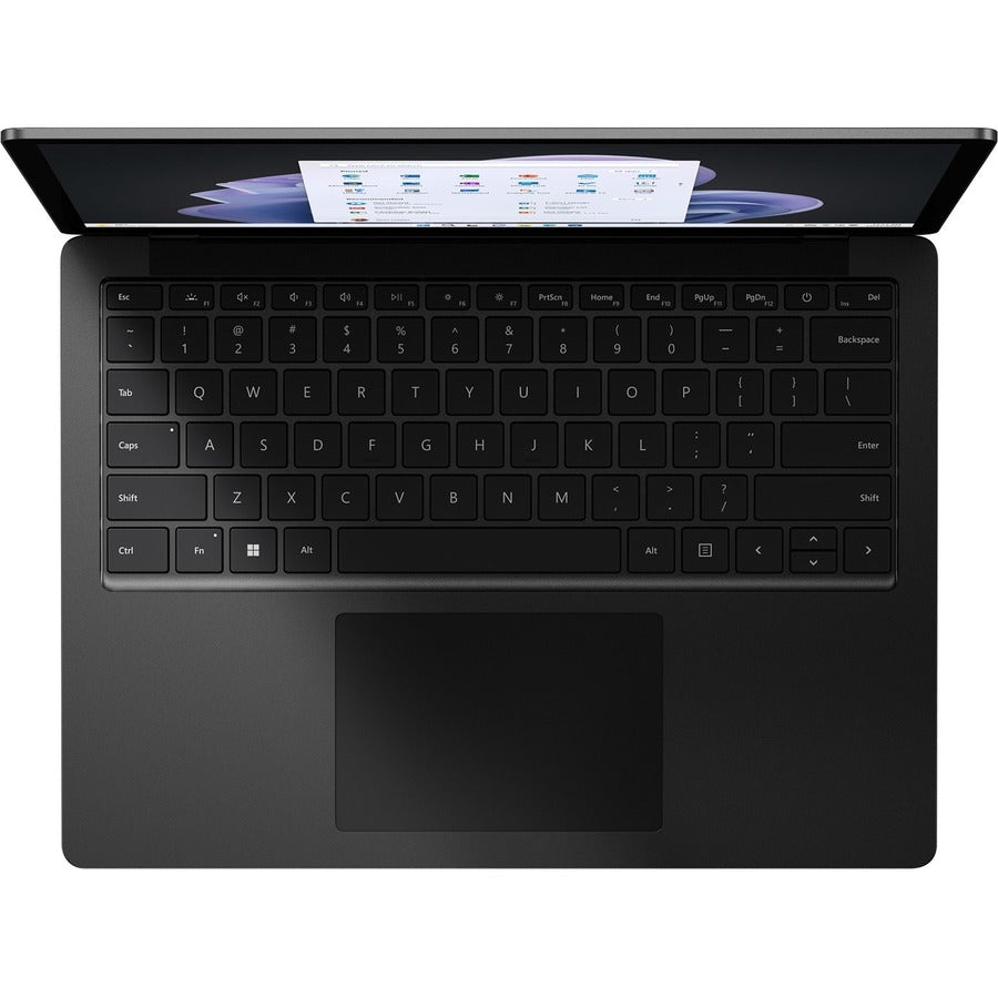 Ordinateur portable à écran tactile Microsoft Surface Laptop 5 13,5" - 2256 x 1504 - Intel Core i5 12e génération i5-1245U Deca-core (10 Core) 1,60 GHz - Plateforme Intel Evo - 16 Go de RAM totale - 256 Go SSD - Noir mat R7B-00024