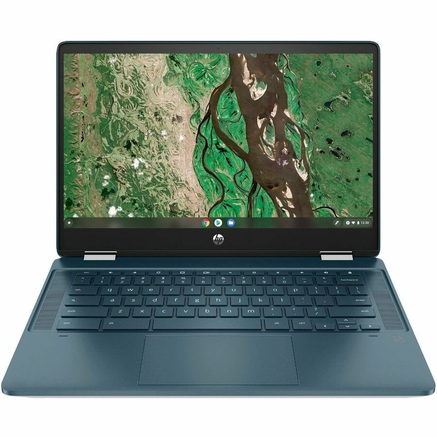 HP Chromebook x360 14b-cb0000 14b-Cb0010ca 14" Touchscreen Convertible Chromebook - Full HD - 1920 x 1080 - Intel Celeron N4500 Dual-core (2 Core) - 4 GB Total RAM - 4 GB On-board Memory - 64 GB Flash Memory - Spruce Blue, Ash Gray 370W2UA#ABL