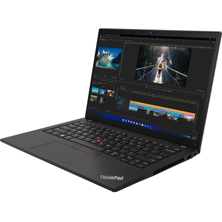 Lenovo ThinkPad T14 Gen 4 21HD0087US 14" Notebook - WUXGA - 1920 x 1200 - Intel Core i5 13th Gen i5-1345U Deca-core (10 Core) - 16 GB Total RAM - 16 GB On-board Memory - 512 GB SSD - Thunder Black 21HD0087US