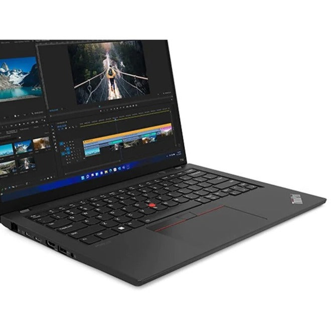 Lenovo ThinkPad T14 Gen 4 21HD0087US 14" Notebook - WUXGA - 1920 x 1200 - Intel Core i5 13th Gen i5-1345U Deca-core (10 Core) - 16 GB Total RAM - 16 GB On-board Memory - 512 GB SSD - Thunder Black 21HD0087US