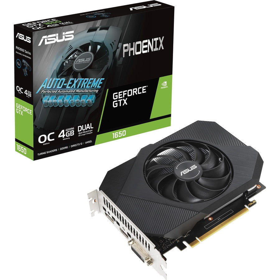 Carte graphique Asus NVIDIA GeForce GTX 1650 - 4 Go GDDR6 PH-GTX1650-O4GD6-P-V2