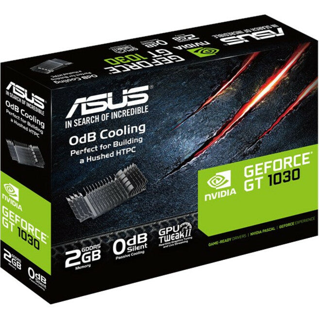 Asus NVIDIA GeForce GT 1030 Graphic Card - 2 GB GDDR5 - Low-profile GT1030-2G-CSM