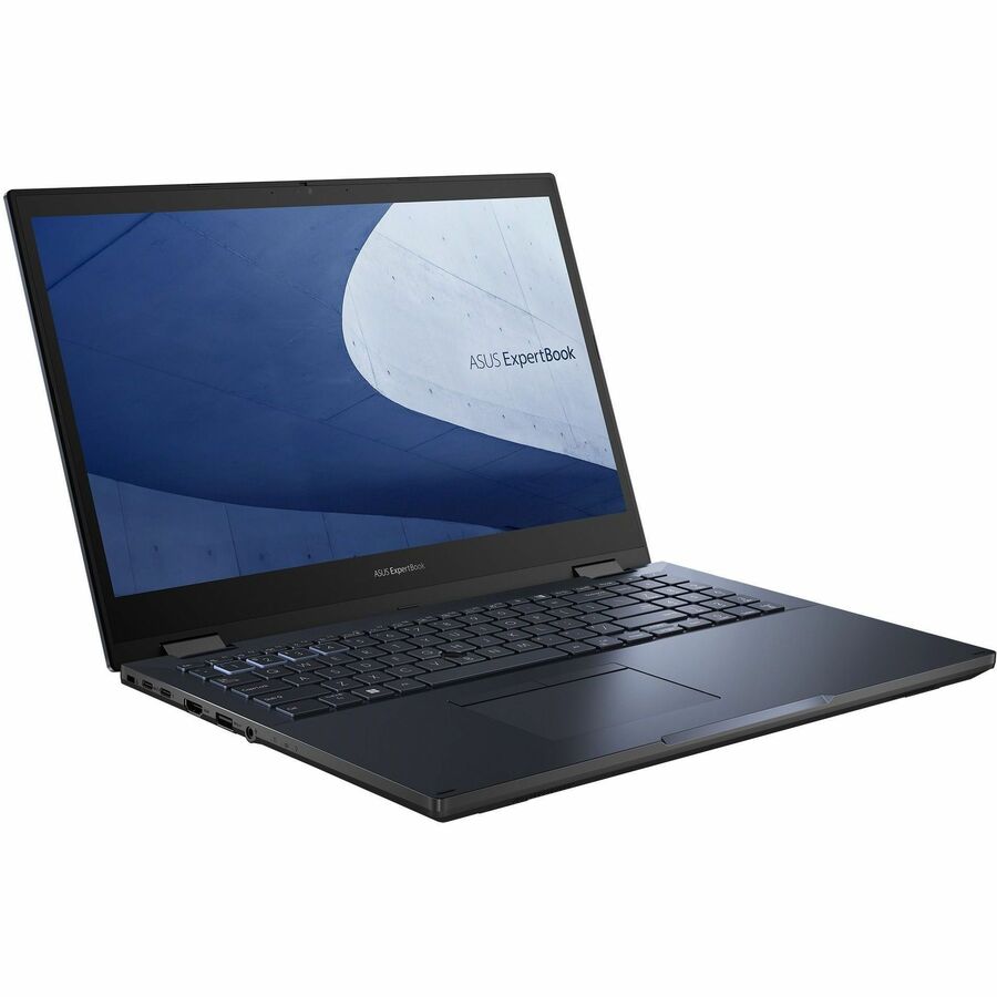 Asus ExpertBook B2 Flip B2502F B2502FBA-Q73P-CB 15.6" Touchscreen Convertible 2 in 1 Notebook - Full HD - 1920 x 1080 - Intel Core i7 12th Gen i7-1260P Dodeca-core (12 Core) 2.10 GHz - 16 GB Total RAM - 512 GB SSD - Star Black B2502FBA-Q73P-CB