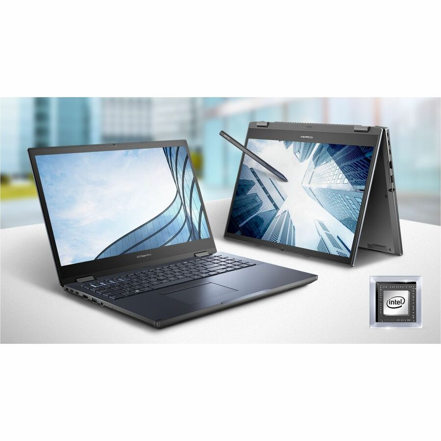 Asus ExpertBook B2 Flip B2502F B2502FBA-Q73P-CB 15.6" Touchscreen Convertible 2 in 1 Notebook - Full HD - 1920 x 1080 - Intel Core i7 12th Gen i7-1260P Dodeca-core (12 Core) 2.10 GHz - 16 GB Total RAM - 512 GB SSD - Star Black B2502FBA-Q73P-CB