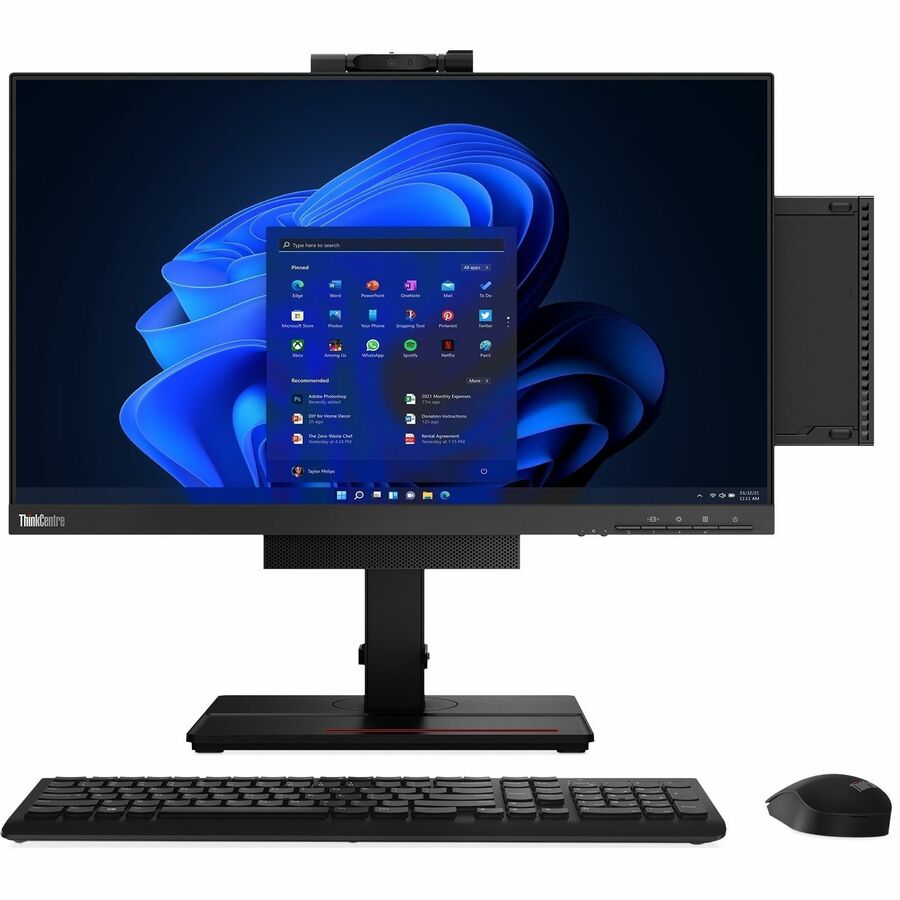 Lenovo ThinkCentre M70q Gen 4 12E30000US Desktop Computer - Intel Core i7 13th Gen i7-13700T - 512 GB M.2 PCI Express NVMe SSD 12E30000US