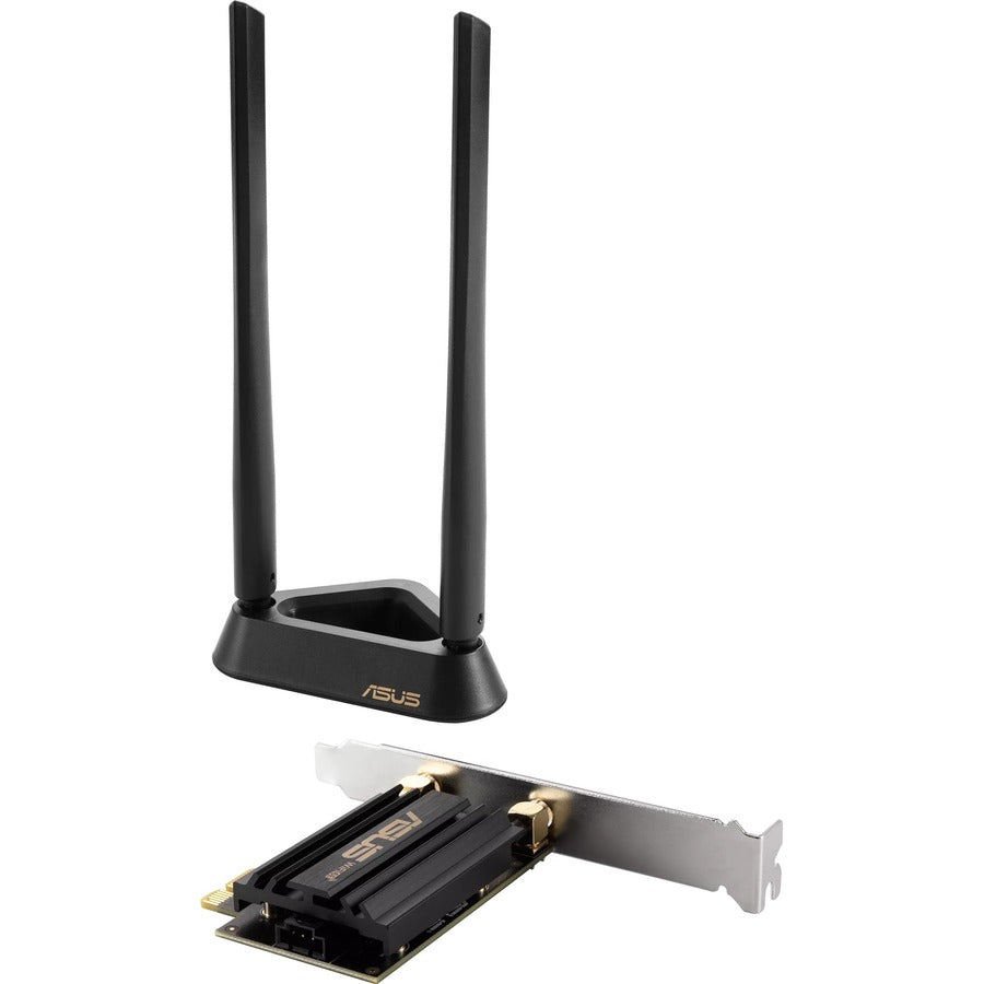 Asus PCE-AXE58BT IEEE 802.11ax Bluetooth 5.2 Tri Band Wi-Fi/Bluetooth Combo Adapter for Computer PCE-AXE58BT