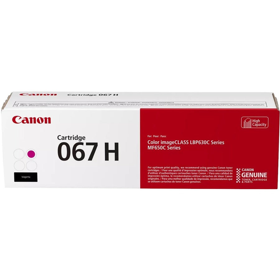 Canon 067 Original High Yield Laser Toner Cartridge - Magenta - 1 Pack 5104C001
