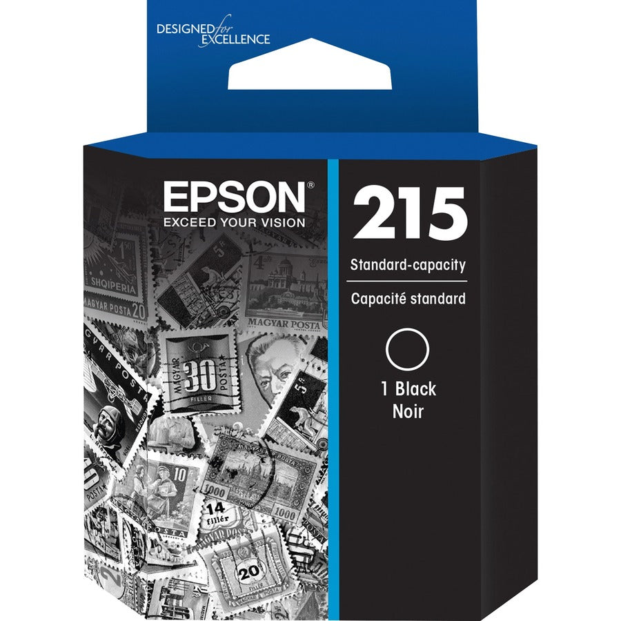 Epson 215 Original Inkjet Ink Cartridge - Black - 1 Each T215120-S