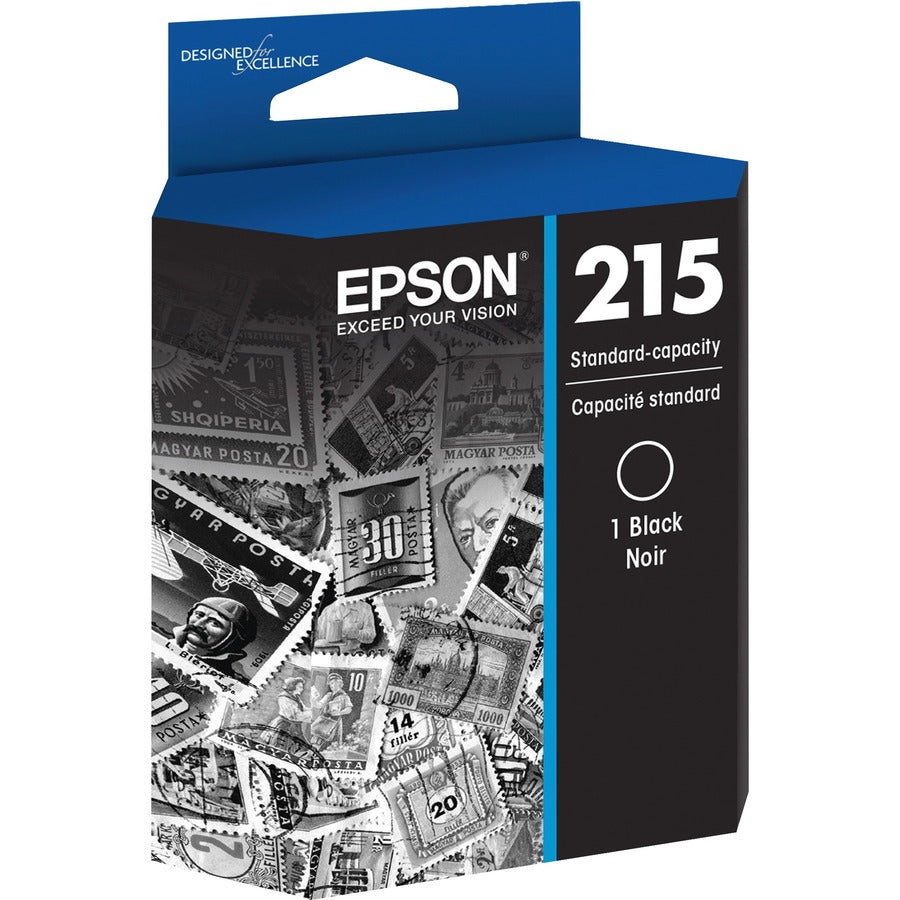 Epson 215 Original Inkjet Ink Cartridge - Black - 1 Each T215120-S