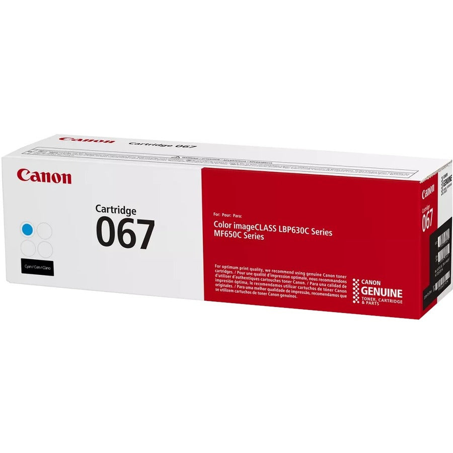 Canon 067 Original Standard Yield Laser Toner Cartridge - Cyan - 1 Pack 5101C001
