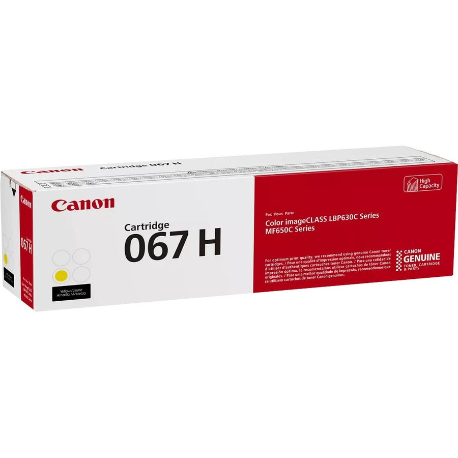 Canon 067 Original High Yield Laser Toner Cartridge - Yellow - 1 Pack 5103C001