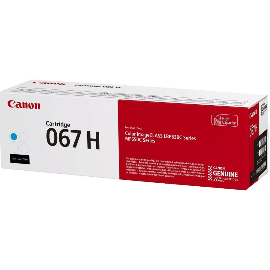 Canon 067 Original High Yield Laser Toner Cartridge - Cyan - 1 Pack 5105C001
