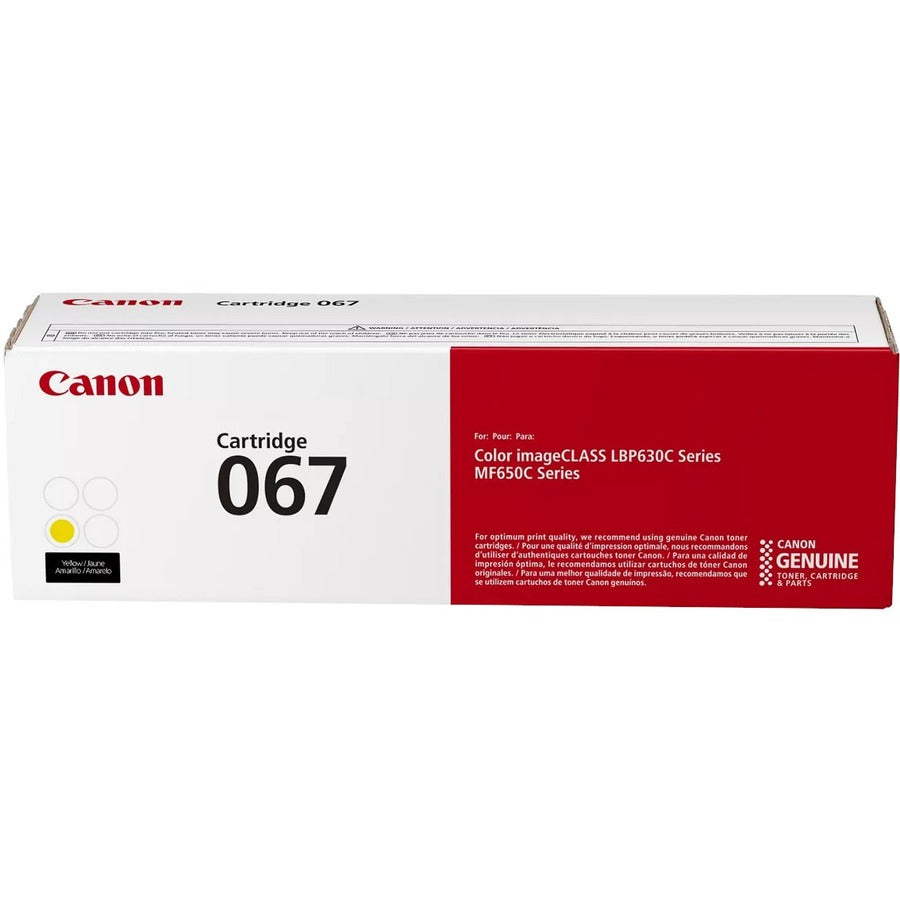 Canon 067 Original Standard Yield Laser Toner Cartridge - Yellow - 1 Pack 5099C001
