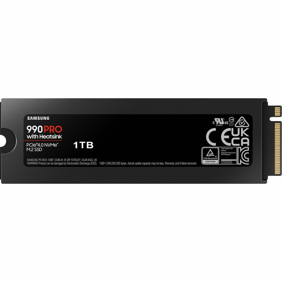 Disque SSD Samsung 990 PRO 1 To - M.2 2280 interne - PCI Express NVMe (PCI Express NVMe 4.0 x4) MZ-V9P1T0CW
