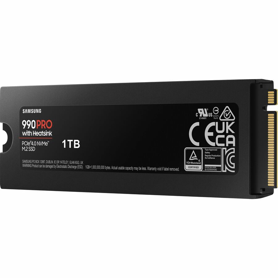 Samsung 990 PRO 1 TB Solid State Drive - M.2 2280 Internal - PCI Express NVMe (PCI Express NVMe 4.0 x4) MZ-V9P1T0CW
