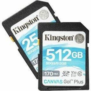 Kingston Canvas Go! Plus 512 GB Class 10/UHS-I (U3) V30 SDXC SDG3/512GBCR