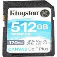 Kingston Canvas Go! Plus 512 GB Class 10/UHS-I (U3) V30 SDXC SDG3/512GBCR