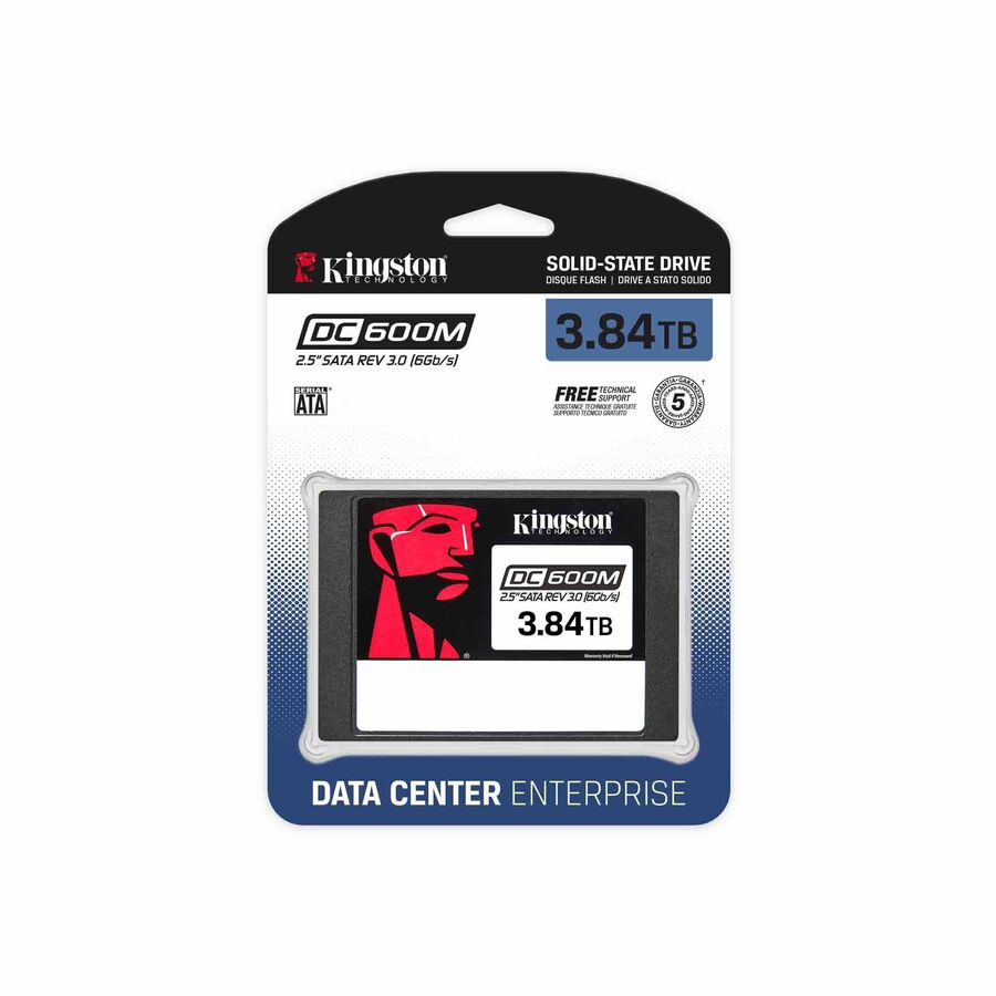 Kingston Enterprise DC600M 3.84 TB Solid State Drive - 2.5" Internal - SATA (SATA/600) - Mixed Use SEDC600M/3840G