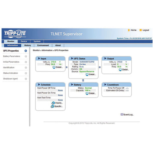 Carte accessoire de gestion Web Tripp Lite pour systèmes UPS SmartPro ou SmartOnline TLNETCARD