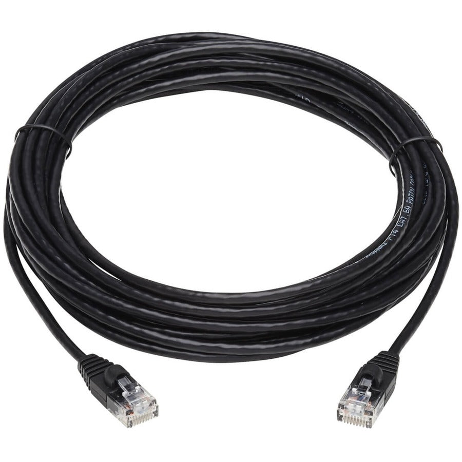 Tripp Lite Cat6a 10G Snagless Molded Slim UTP Network Patch Cable (M/M), Black, 20 ft. N261-S20-BK