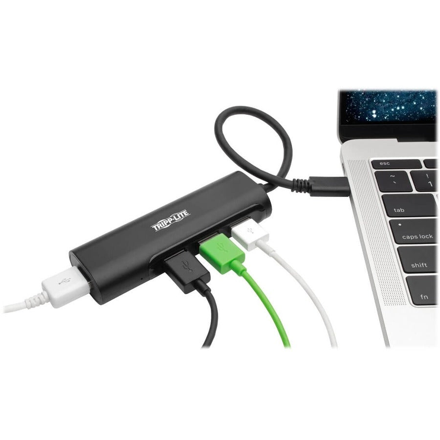 Tripp Lite 4-Port USB 3.1 Hub, 4x USB-A, Thunderbolt-Black U460-004-4AB