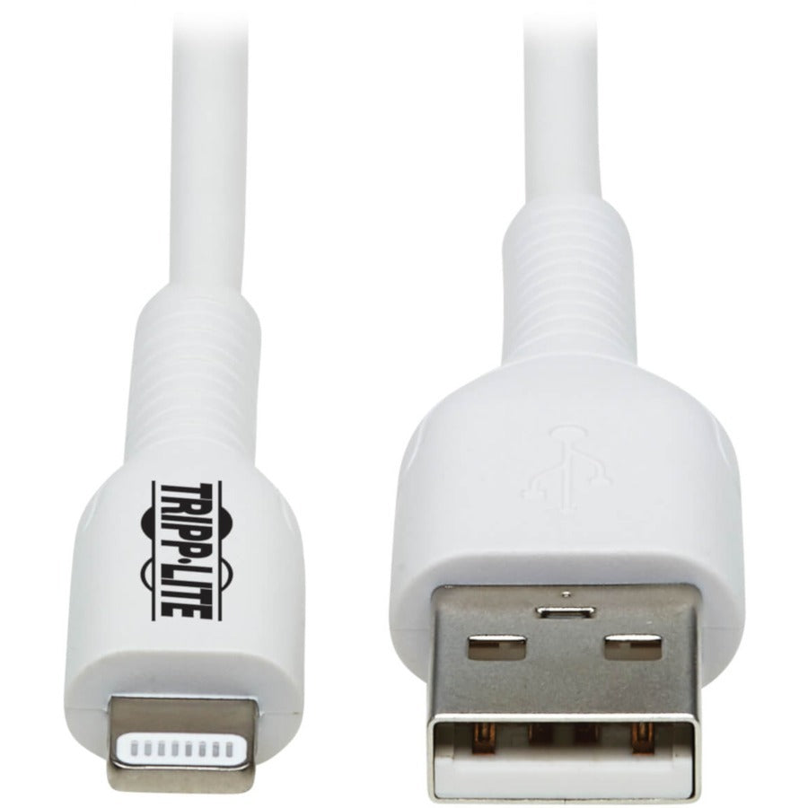 Tripp Lite Safe-IT M100AB-01M-WH Lightning/USB Data Transfer Cable M100AB-01M-WH