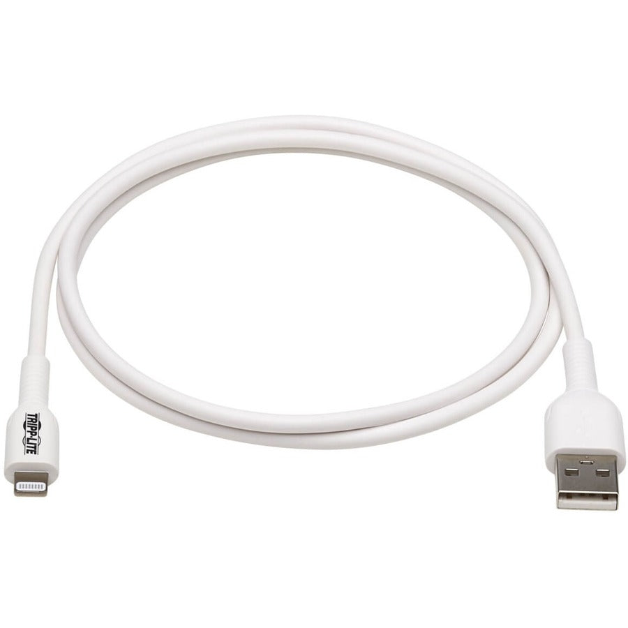 Tripp Lite Safe-IT M100AB-01M-WH Lightning/USB Data Transfer Cable M100AB-01M-WH