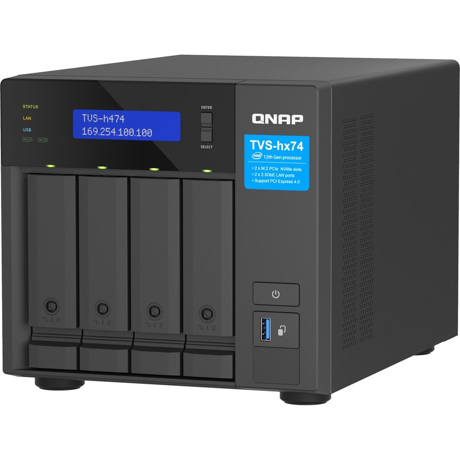 QNAP TVS-h474-PT-8G SAN/NAS Storage System TVS-H474-PT-8G-US