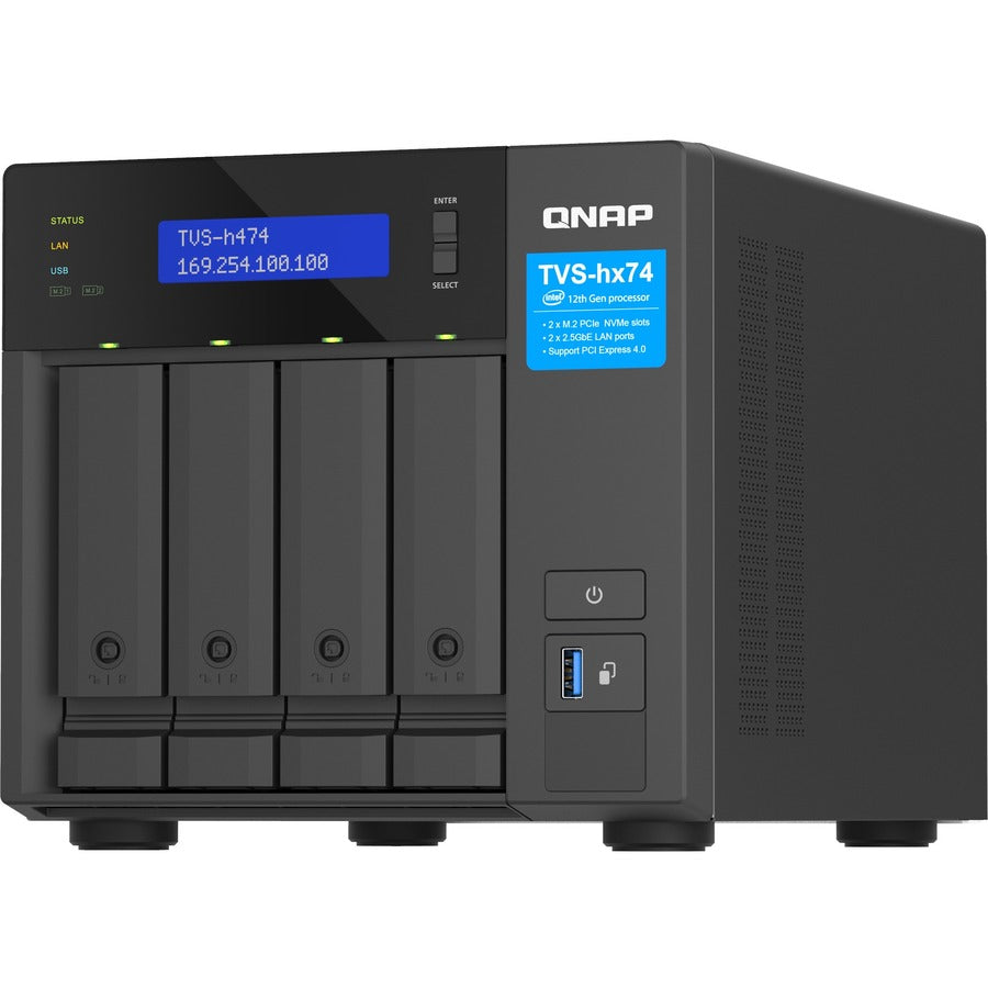 QNAP TVS-h474-PT-8G SAN/NAS Storage System TVS-H474-PT-8G-US