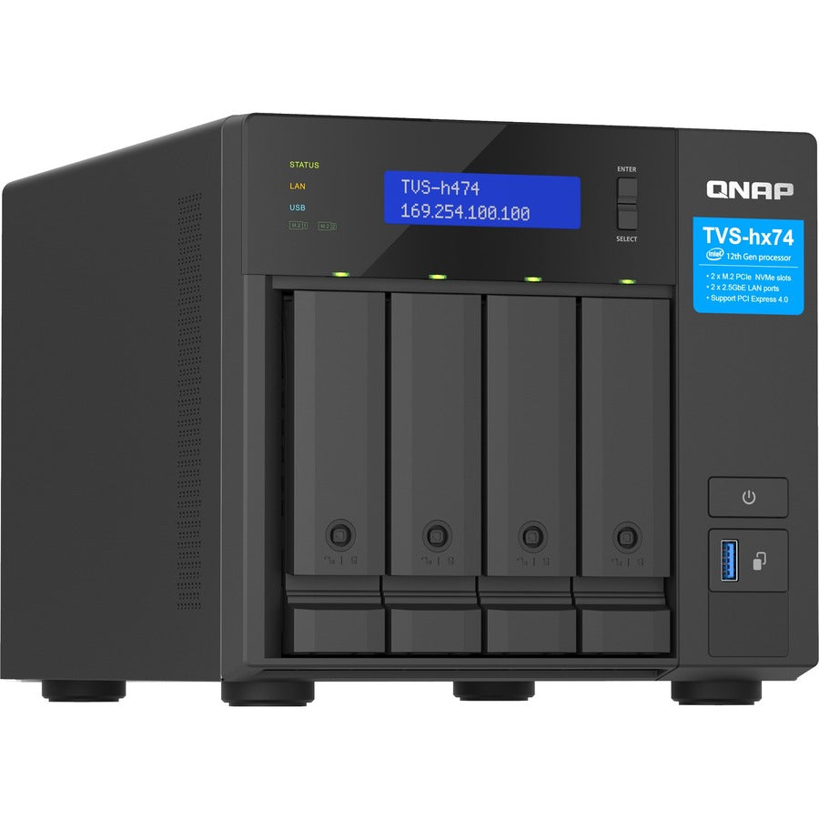 QNAP TVS-h474-PT-8G SAN/NAS Storage System TVS-H474-PT-8G-US