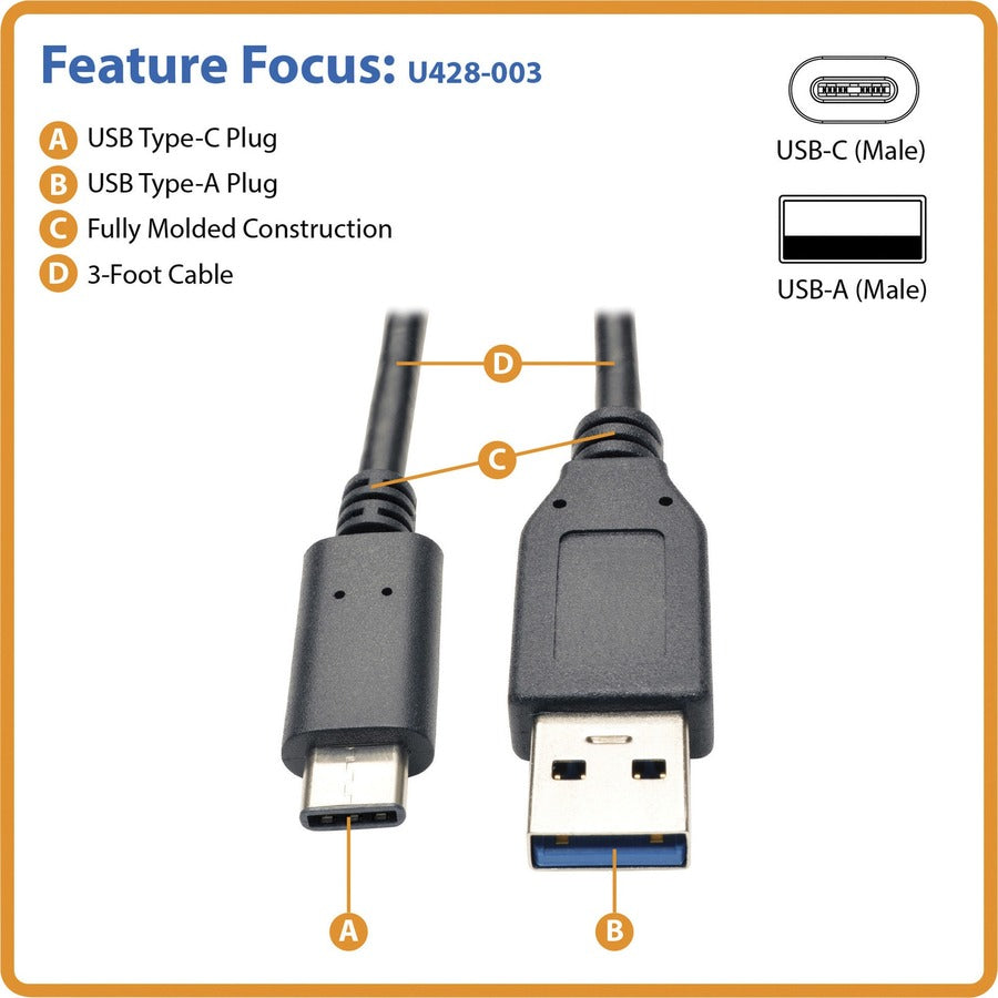 Tripp Lite U428-003 Câble de transfert de données USB U428-003