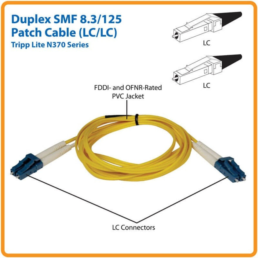 Câble de raccordement duplex à fibre optique Tripp Lite N370-10M