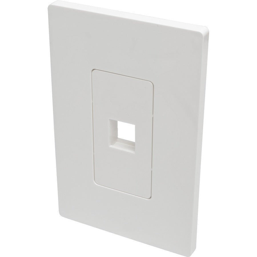 Tripp Lite N080-101 Plaque murale universelle Keystone à 1 port simple Blanc