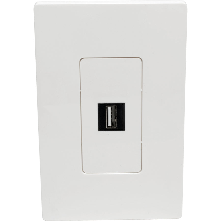 Tripp Lite N080-101 Plaque murale universelle Keystone à 1 port simple Blanc